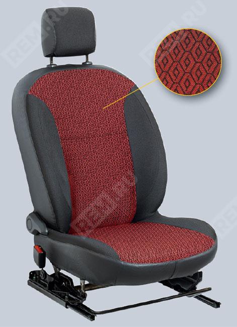Чехлы на сиденья кожзаменитель/твид/жаккард, красные (2016, Drive) Renault 7711548119 чехлы на сиденья кожзаменитель/твид/жаккард, красные (2016, drive) (фото 1)