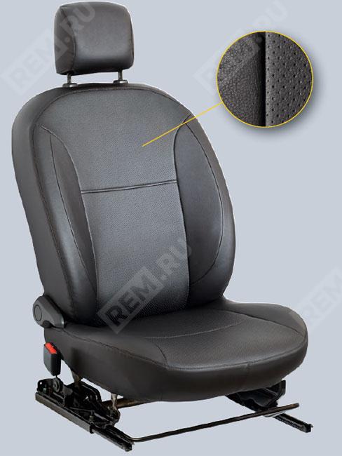  7711547779  чехлы на сиденья, эко-кожа черный, для autentique до 2017 года (фото 1)