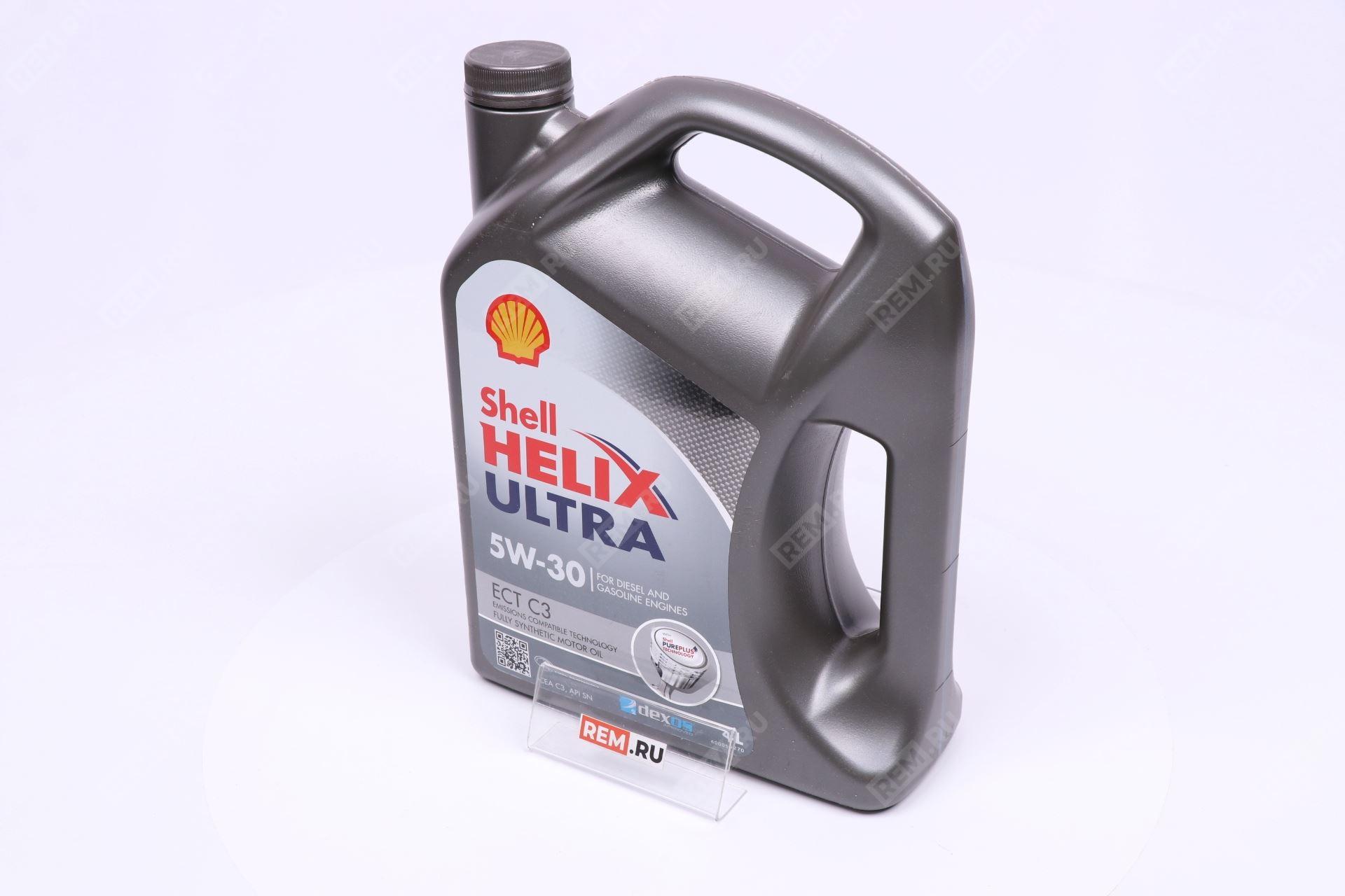  550050441 масло моторное shell helix ultra ect c3 5w-30, 4л