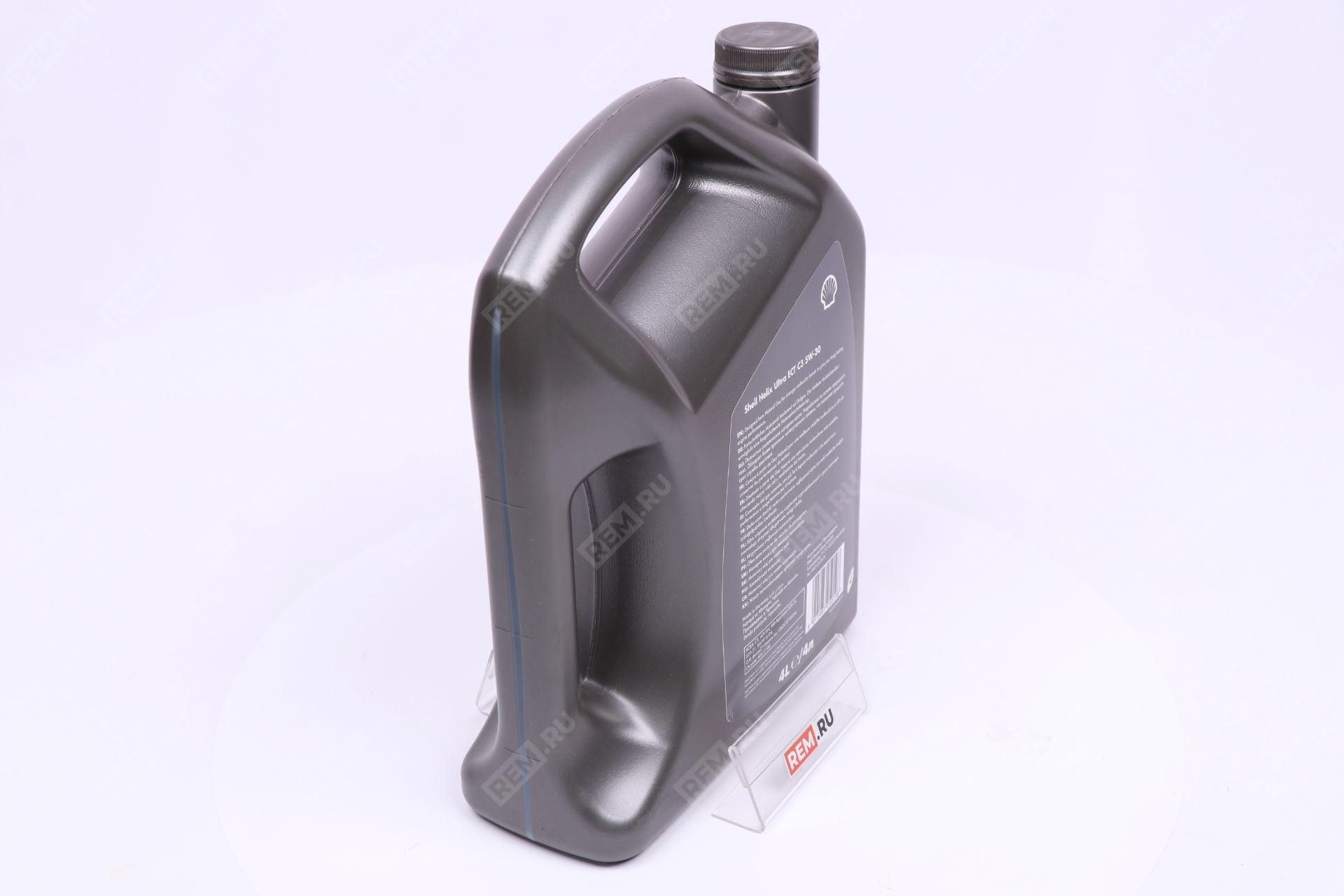  550050441  масло моторное shell helix ultra ect c3 5w-30, 4л (фото 2)