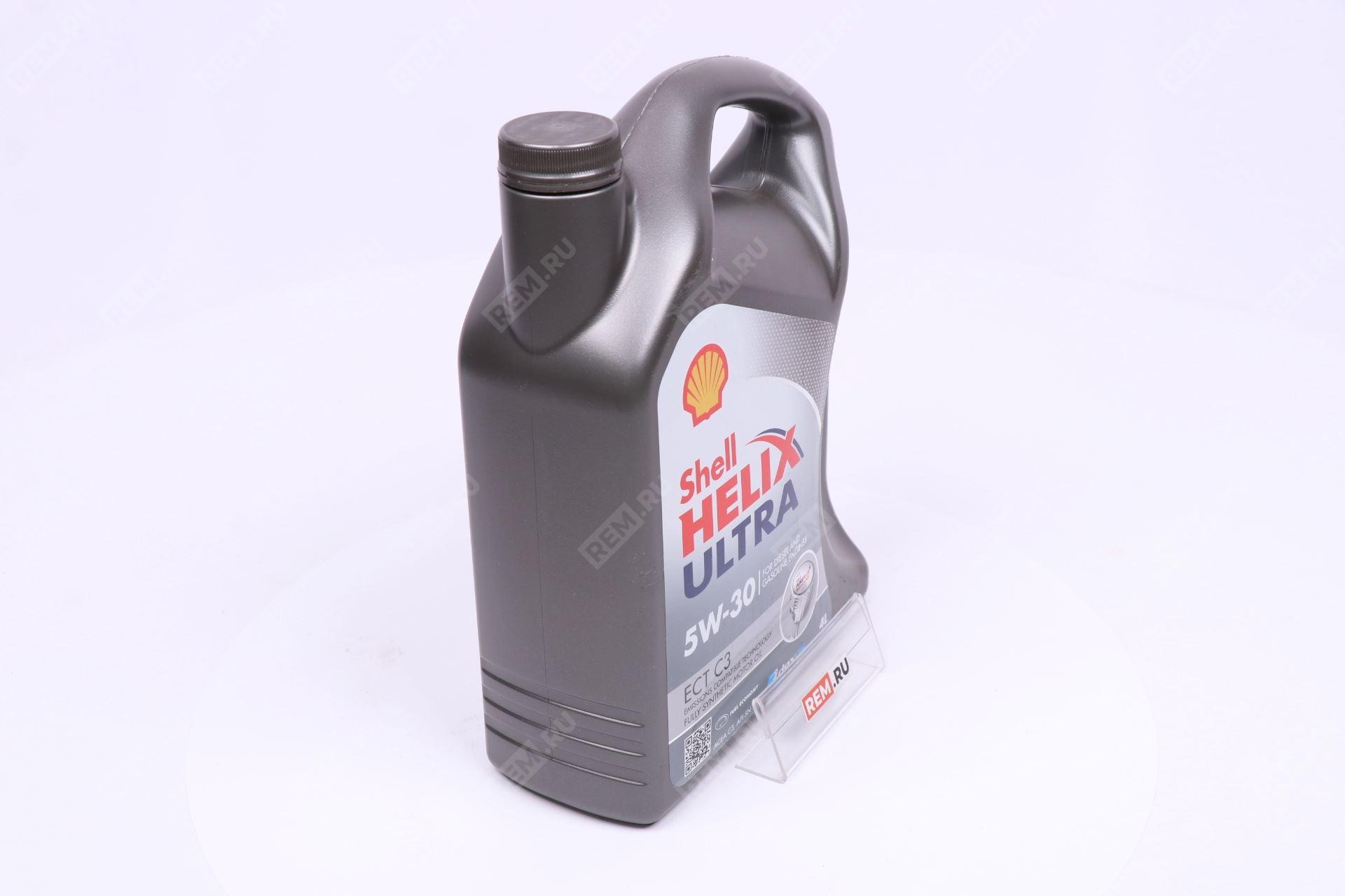  550050441  масло моторное shell helix ultra ect c3 5w-30, 4л (фото 4)