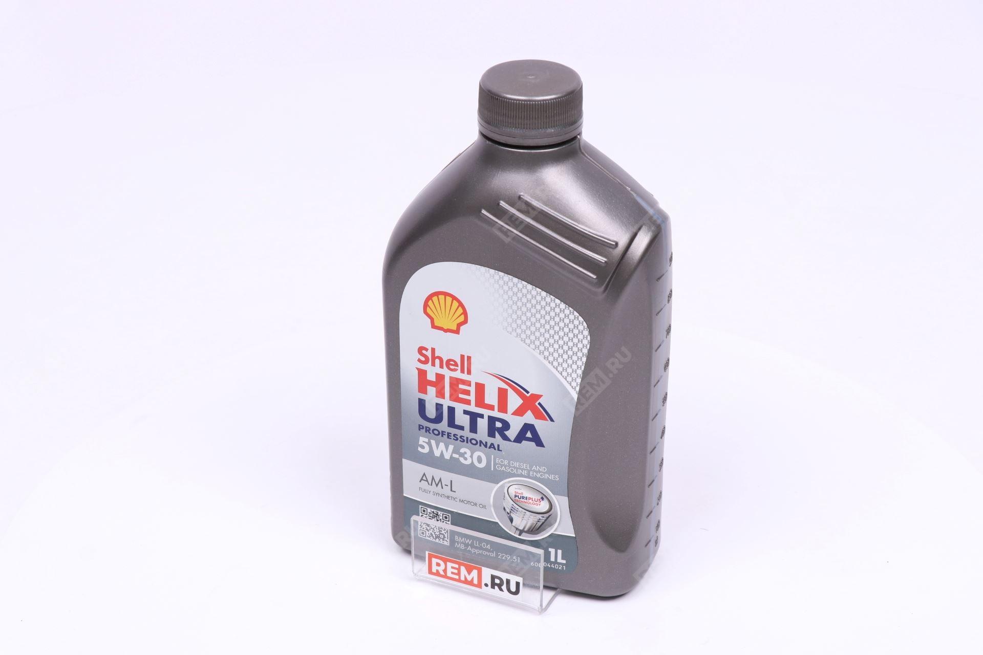  550046302  масло моторное shell helix ultra professional am-l 5w-30, 1л (фото 1)