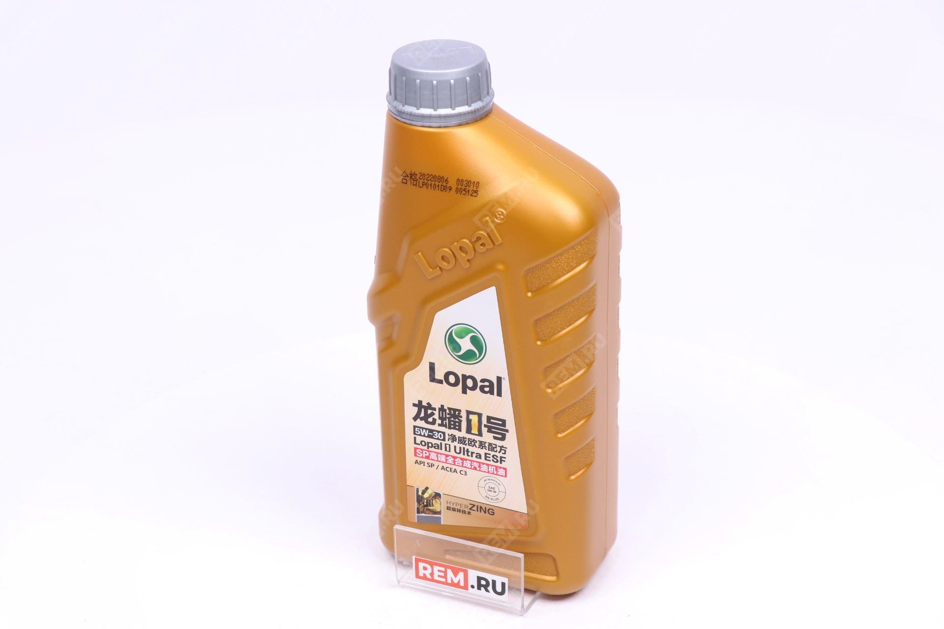  LP5W30UE1L масло моторное lopal 1 ultra esf 5w-30, 1л