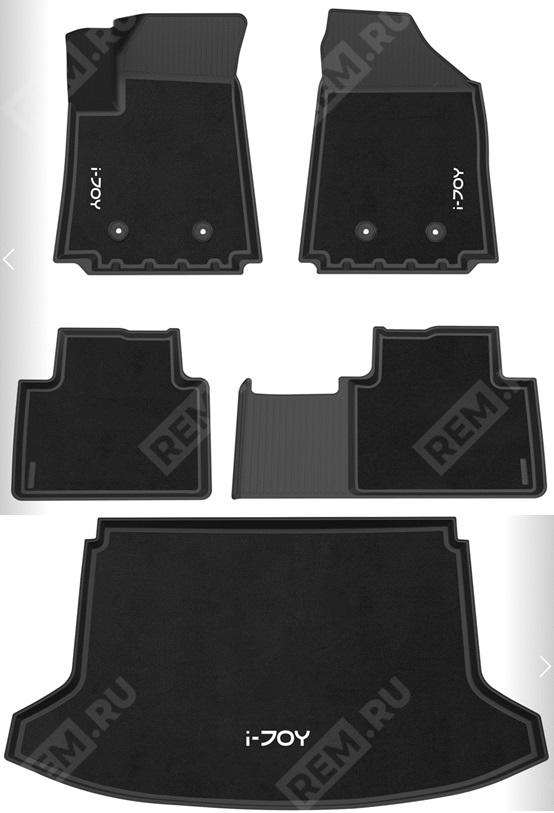  E3NP011CM  комплект комбинированных ковров салона и багажника (2 лого) (фото 1)