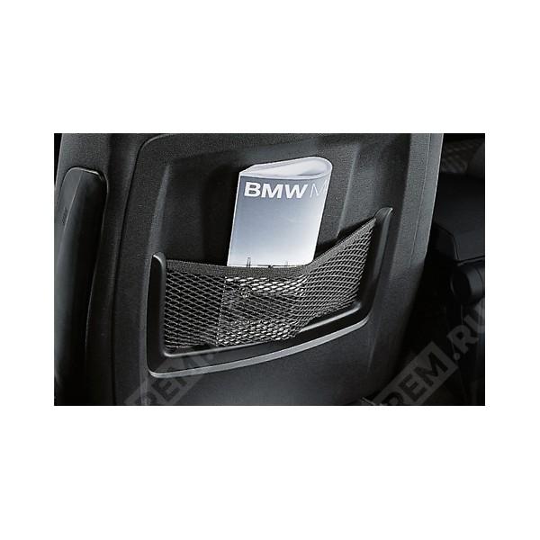 Накладка на спинку переднего кресла с сеткой BMW  52107288400  накладка на спинку переднего кресла с сеткой (фото 2)