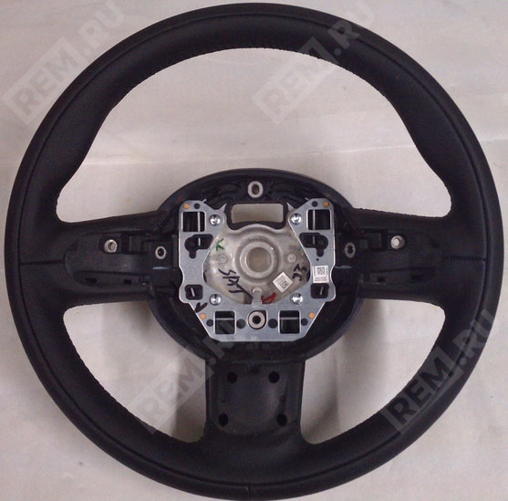  32306782597  рулевое колесо спортивное 3-спицевое, кожа (для а/м с подрулевыми лепестками) (фото 1)