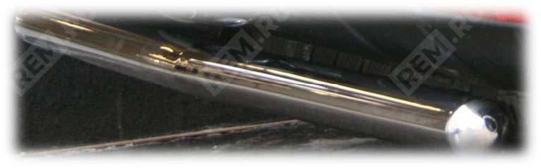 RU000211  защита задняя труба d76 мм, нержавеющая сталь (фото 1)