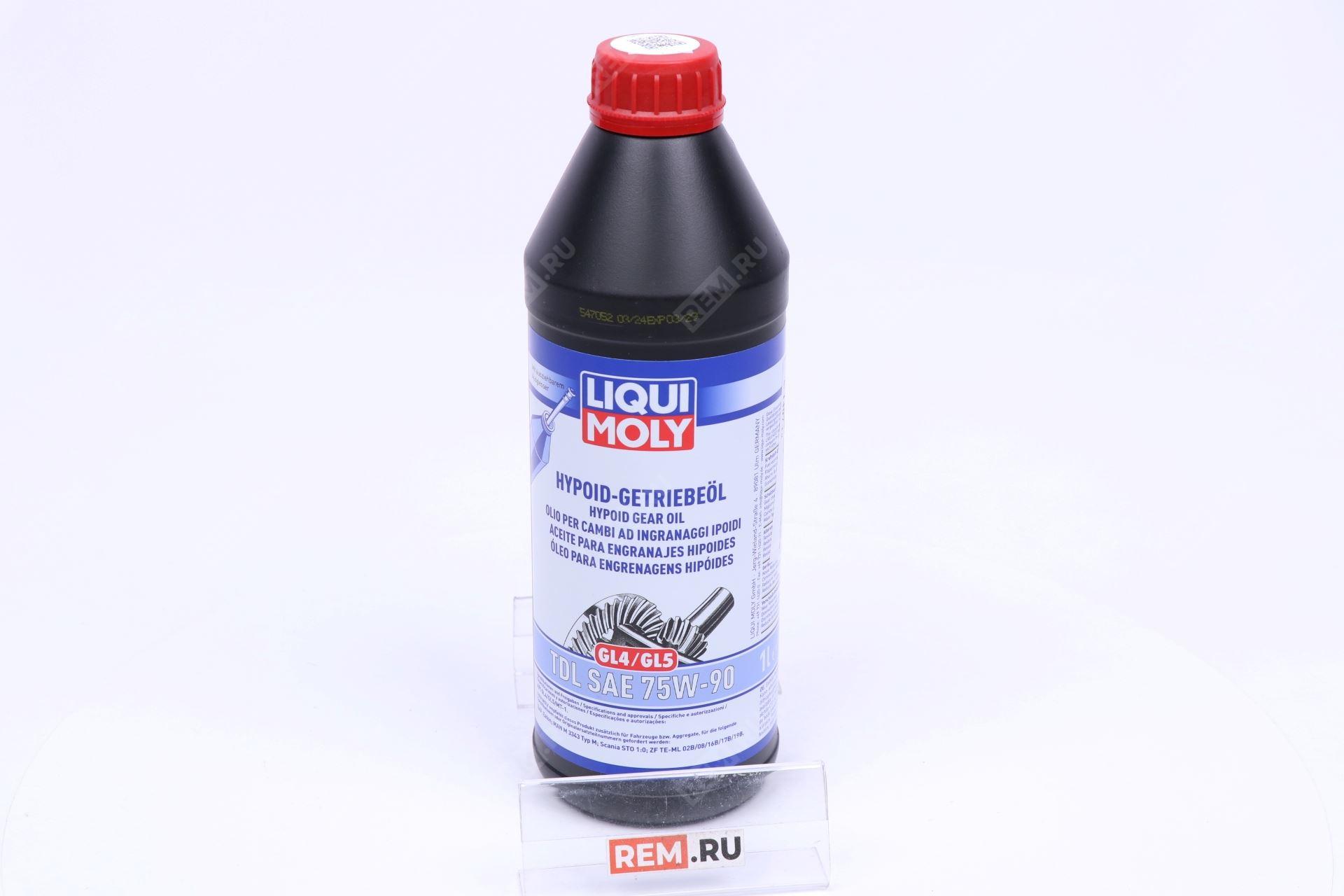  1407 масло трансмиссионное liqui moly 75w-90 gl4/gl5, 1л