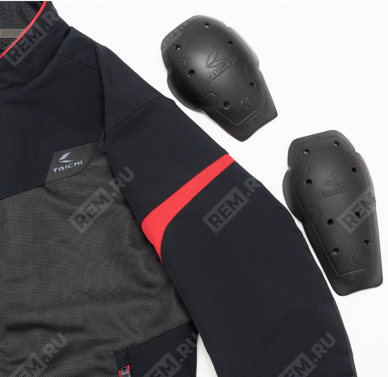  RSJ342-BK11-L  куртка текстильная taichi quick dry racer black/red, l (фото 3)