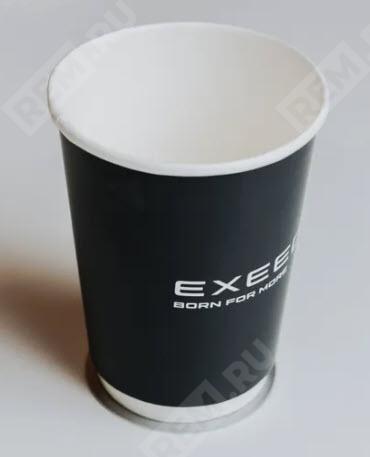  EX-CUP01  стаканчик бумажный exeed черный (фото 1)