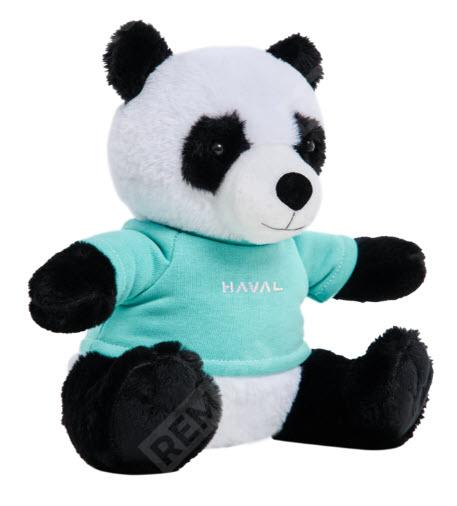  HB_TOY_1  мягкая игрушка панда в бирюзовой футболке (фото 1)