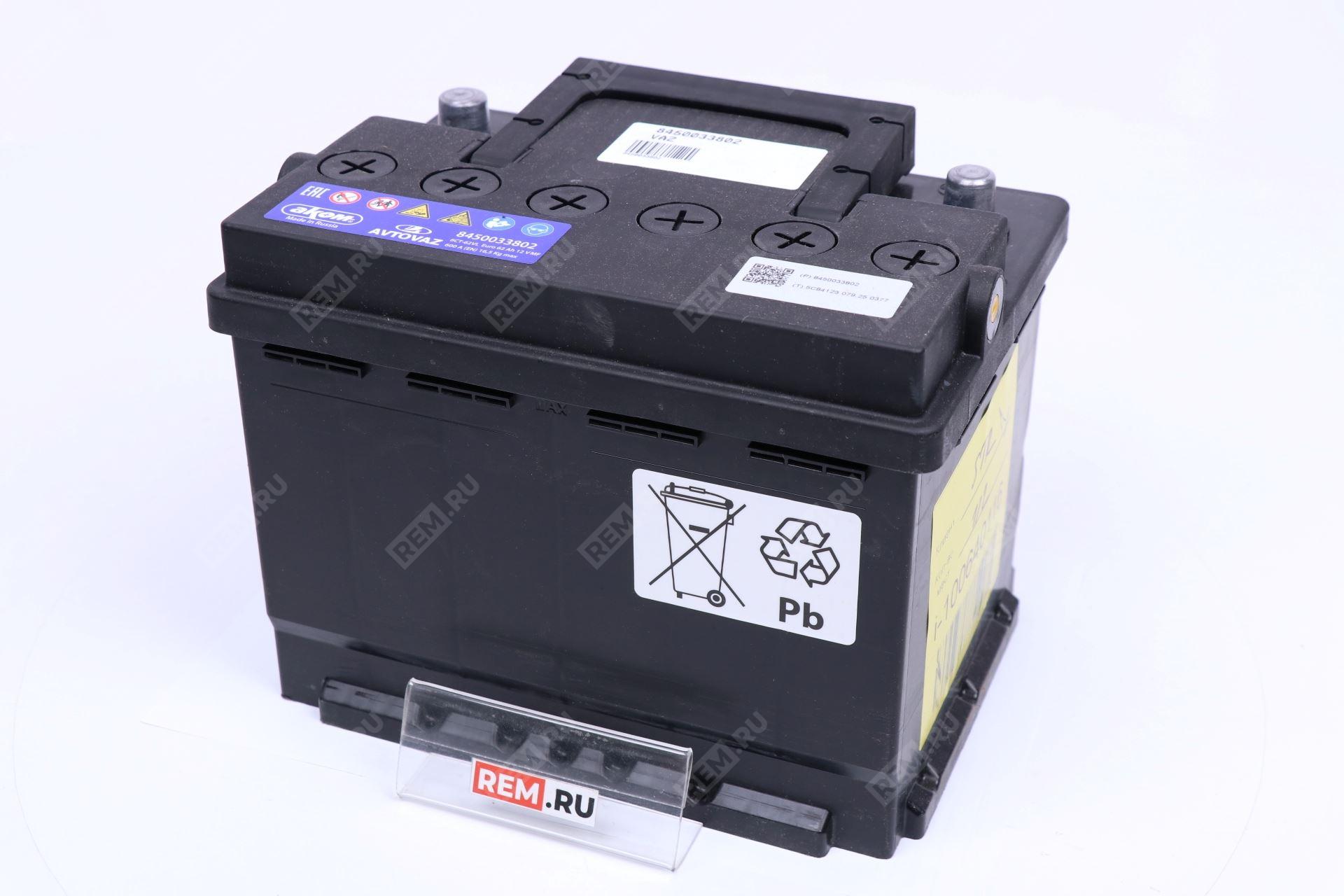  8450033802 батарея аккумуляторная 62ah 12v 600a 6ct