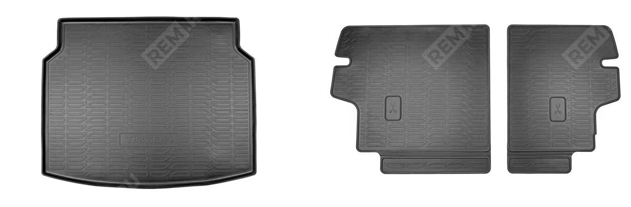  NP1P001RCY06  защита спинок сидений 2-го ряда и полиуретановый коврик в багажник (фото 1)