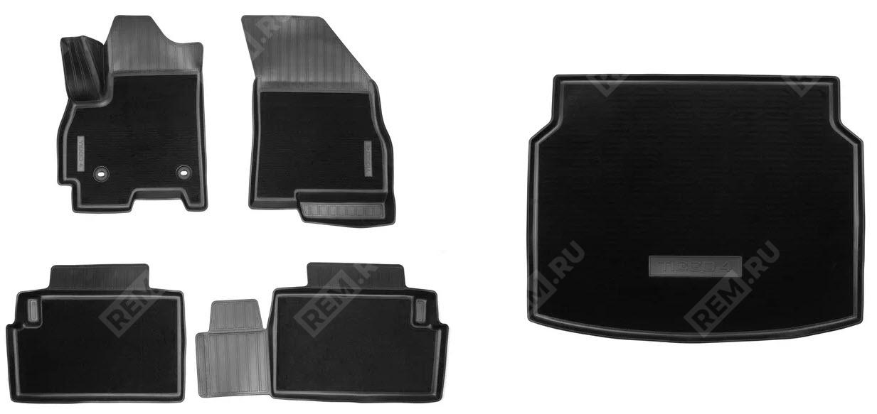  NP2P001CCY01  ковры в салон комбинированные и комбинированный коврик в багажник (фото 1)