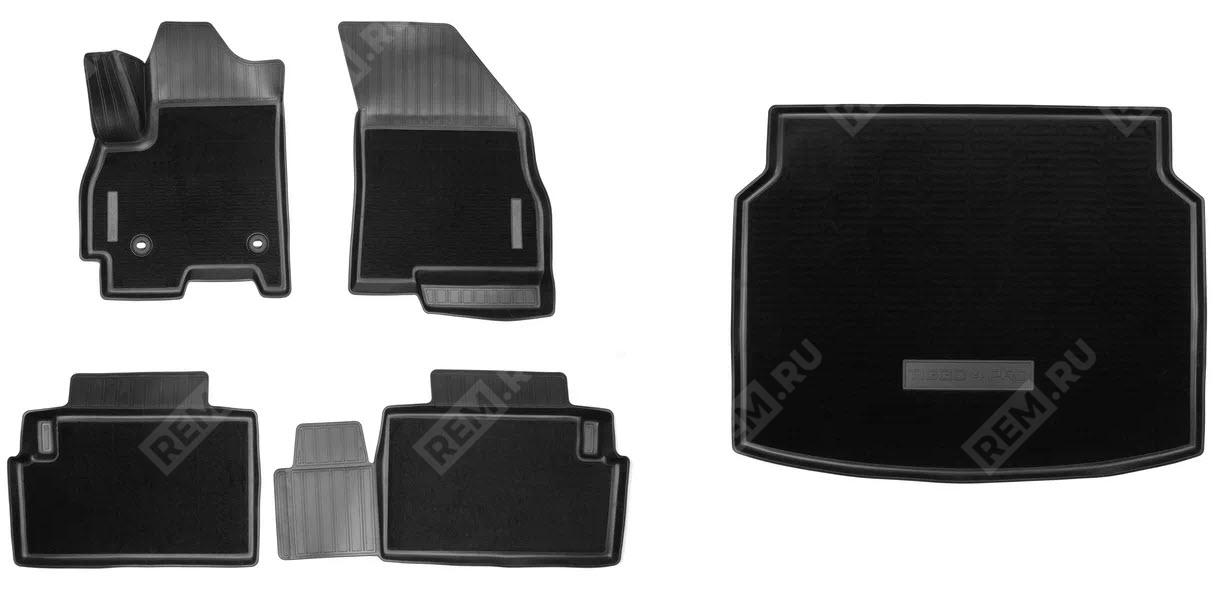  NP2P001CCY06  ковры в салон комбинированные и комбинированный коврик в багажник (фото 1)