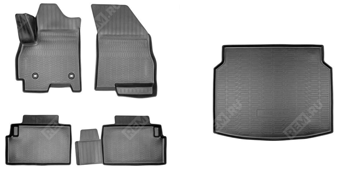  NP3P001CCY06  ковры в салон полиуретановые и полиуретановый ковер в багажник (фото 1)