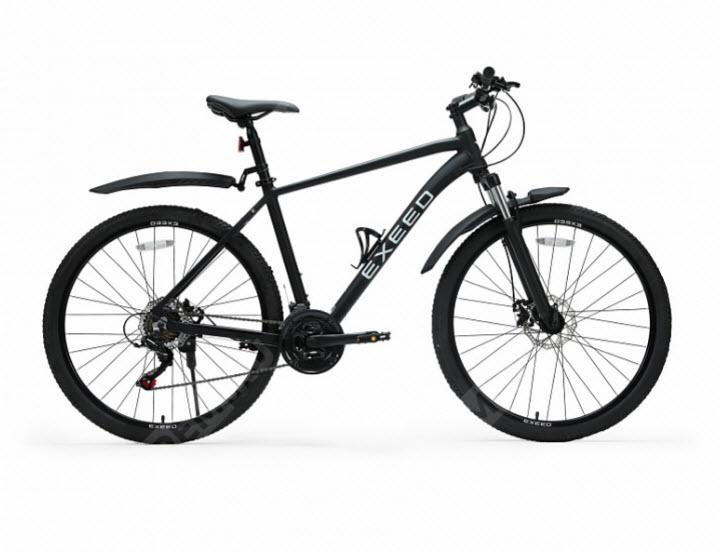  LSDBIKE04-E  велосипед exeed, рама алюминий 19'', колёса 27,5''(черный матовый) (фото 1)