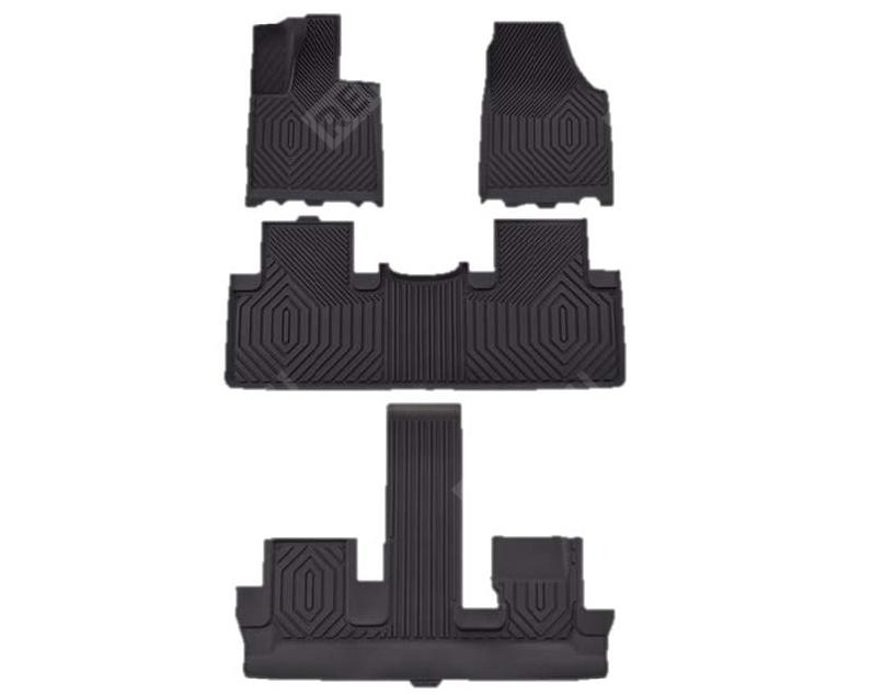  JKS-BA-00798  комплект полиуретановых ковров салона (3 ряда) чёрный (фото 1)