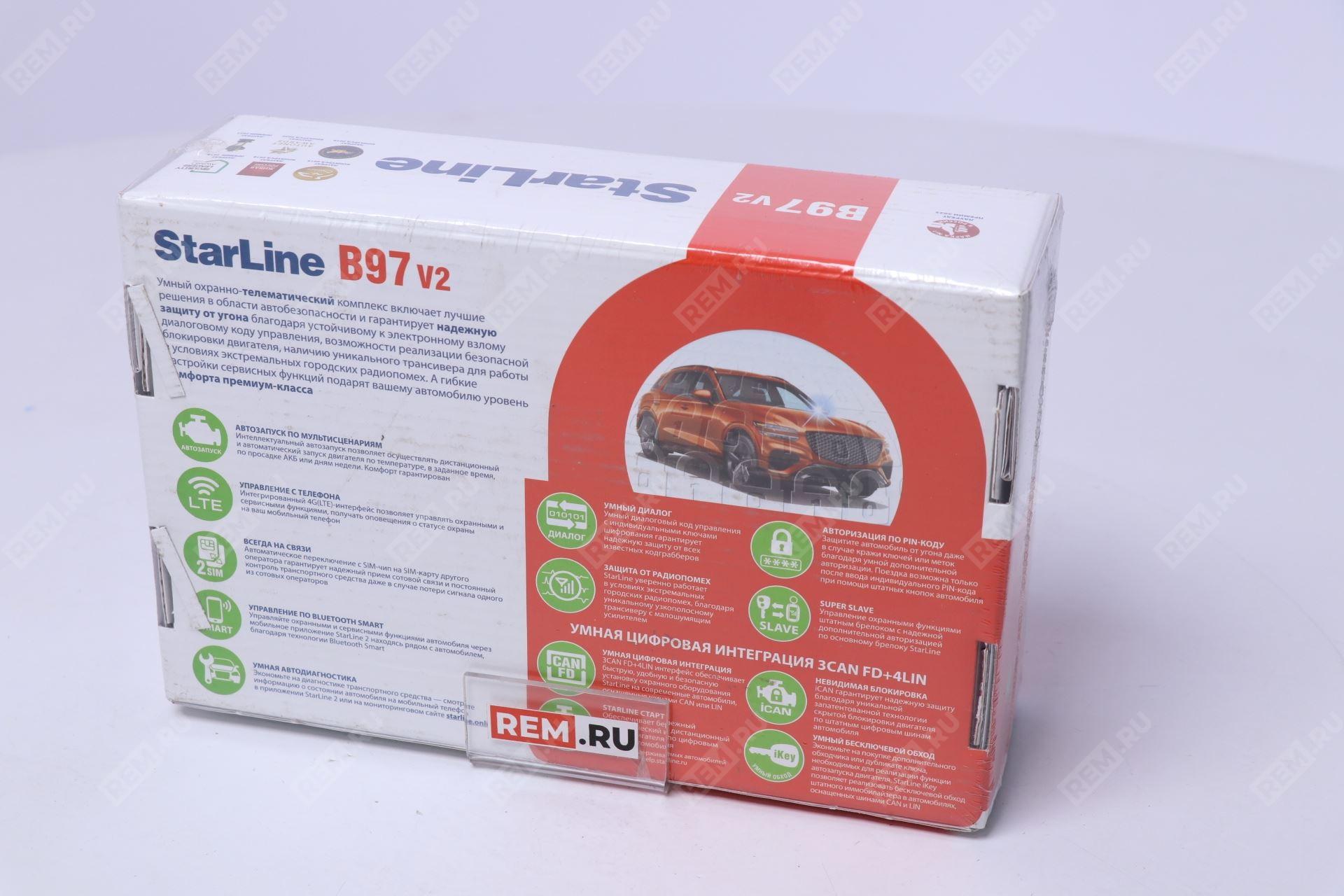  RUSB97LTEGPS  сигнализация starline b97 v2 3can+fd+4lin lte gps (фото 3)