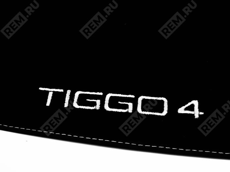  CHERY0203  ковер в багажник текстильный с серой вышивкой для tiggo 4 (фото 2)