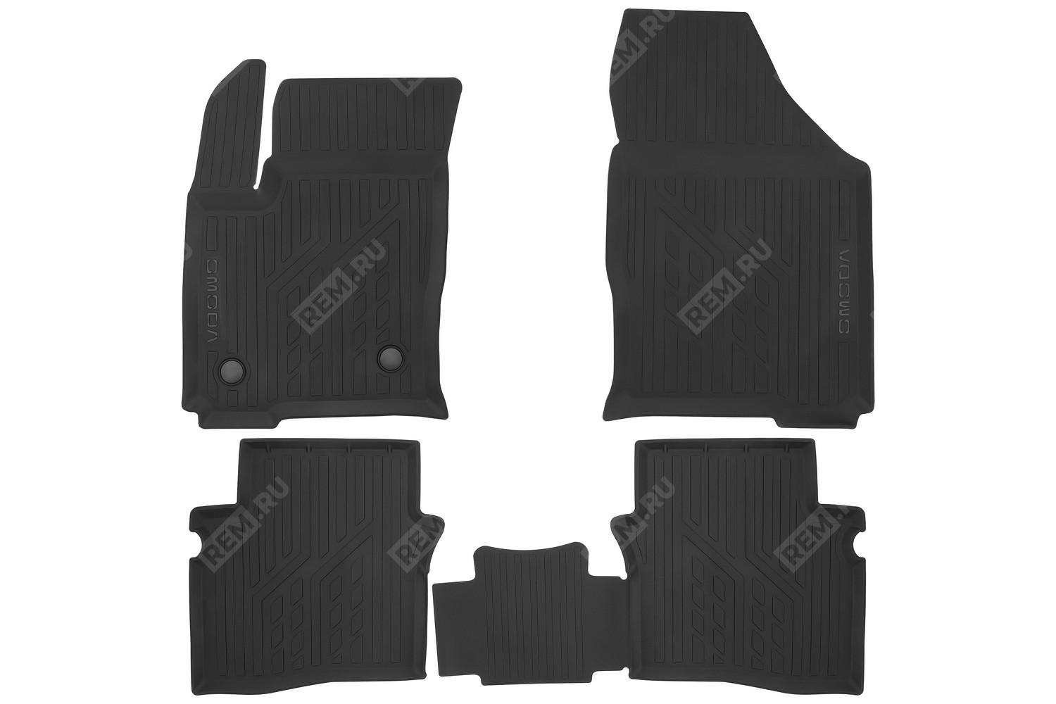  OMODA2301  коврики в салон (противоскользящие шипы) (фото 1)