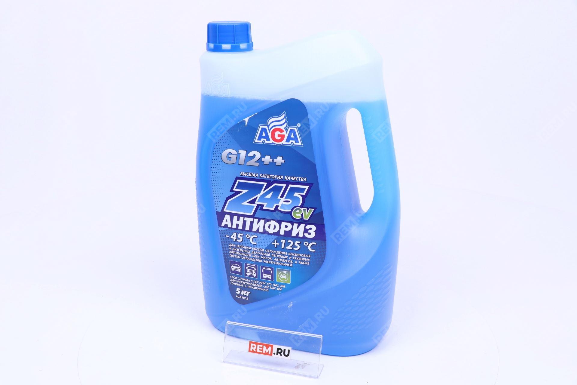 АНТИФРИЗ AGA-Z45EV G12 ++ (5Л) Evolute  AGA306Z антифриз aga-z45ev g12 ++ (5л)