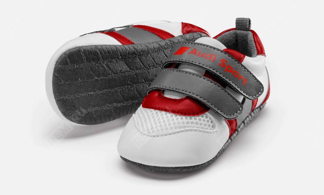  3201900900  обувь для малышей audi sport shoes, babys, white/grey/red (фото 1)