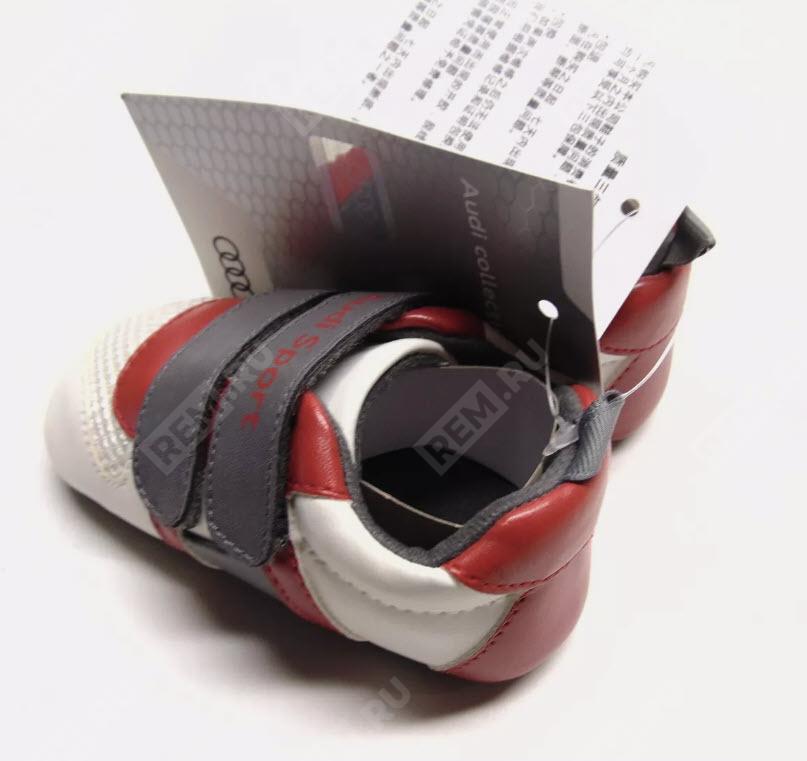  3201900900  обувь для малышей audi sport shoes, babys, white/grey/red (фото 2)