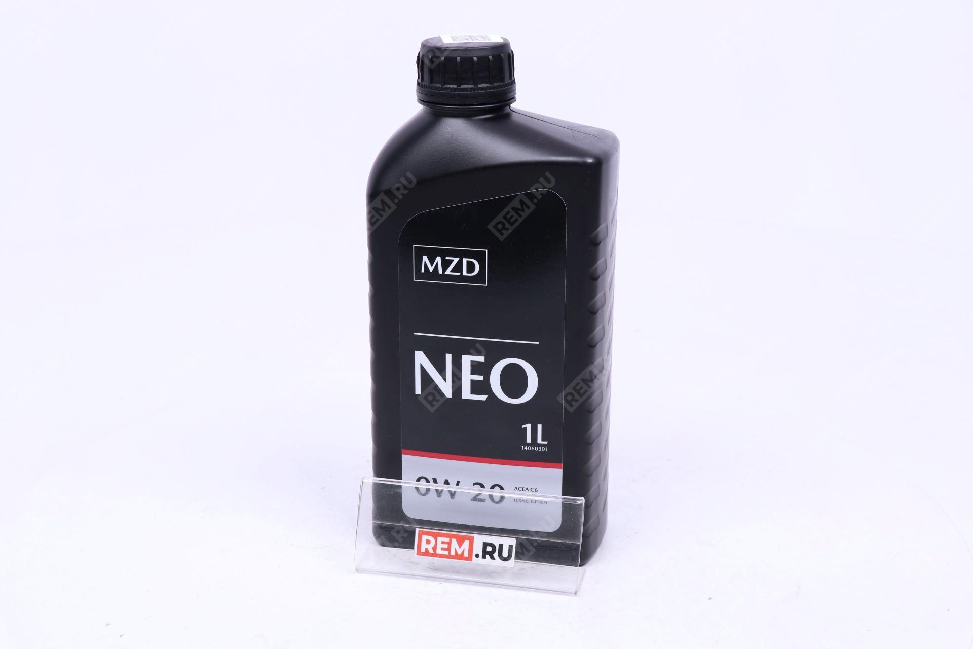Масло моторное Mazda NEO 0W-20, 1Л Mazda 8300771771 масло моторное mazda neo 0w-20, 1л (фото 1)