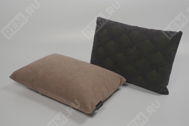  SS00000238  подушка для поддержки поясницы, алькантара с перфорацией, чёрная (фото 1)