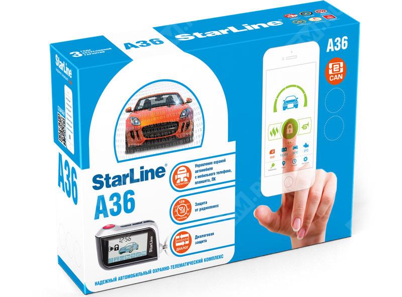  999SLA36CX1  сигнализация starline a36 2can+2lin с обратной связью (фото 1)