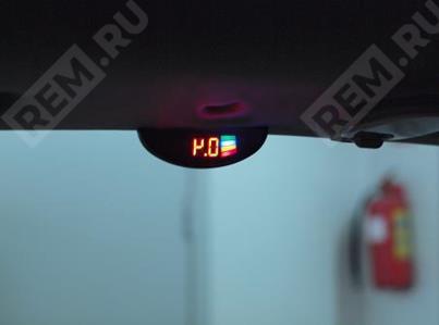  RU000188  парктроник aviline 4 датчика, led-дисплей на торпедо/потолок, черный (фото 3)