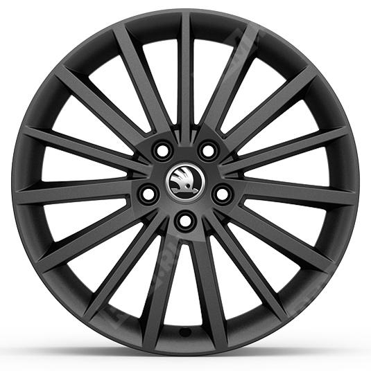  5E0071498ZG6  диск литой 18" turini, черный матовый (фото 2)