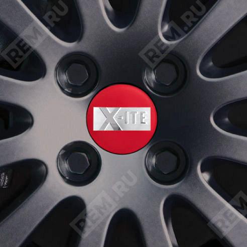  990E068L70XTR  диск литой 17" черный, с красным колпачком x-ite (фото 1)