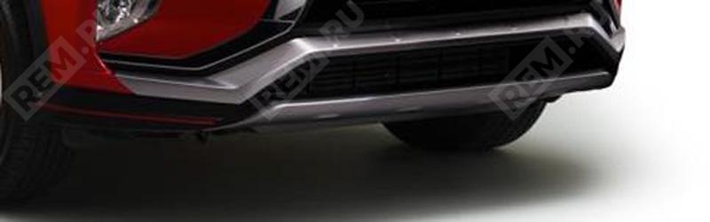  MZ576673EX  накладка переднего бампера, серебристая (фото 1)