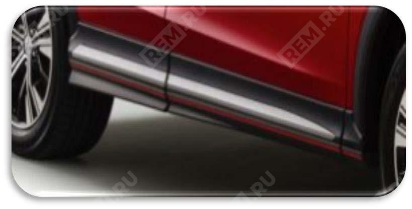  MZ576677EX  накладки боковые аэродинамические, карбон с красной полосой (фото 1)