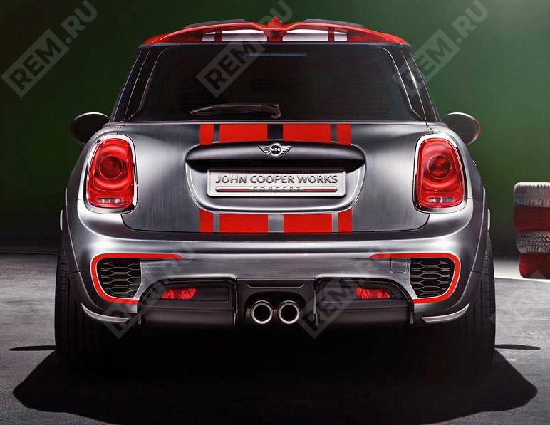 51777382173  бампер аэродинамический jcw задний, грунтованный (фото 1)