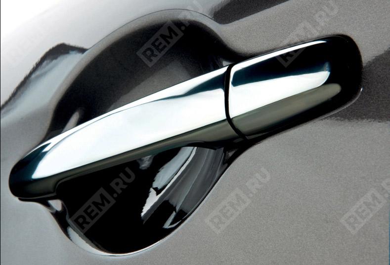 Накладки на ручки дверей, хромированные (а/м с системой KOS) Mitsubishi MZ576227EX накладки на ручки дверей, хромированные (а/м с системой kos) (фото 1)