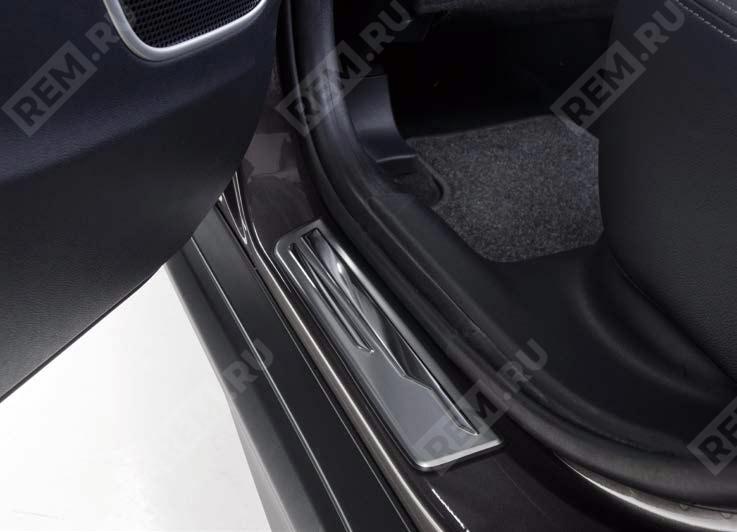  MZ380550EX  накладки на пороги, нержавеющая сталь (фото 1)