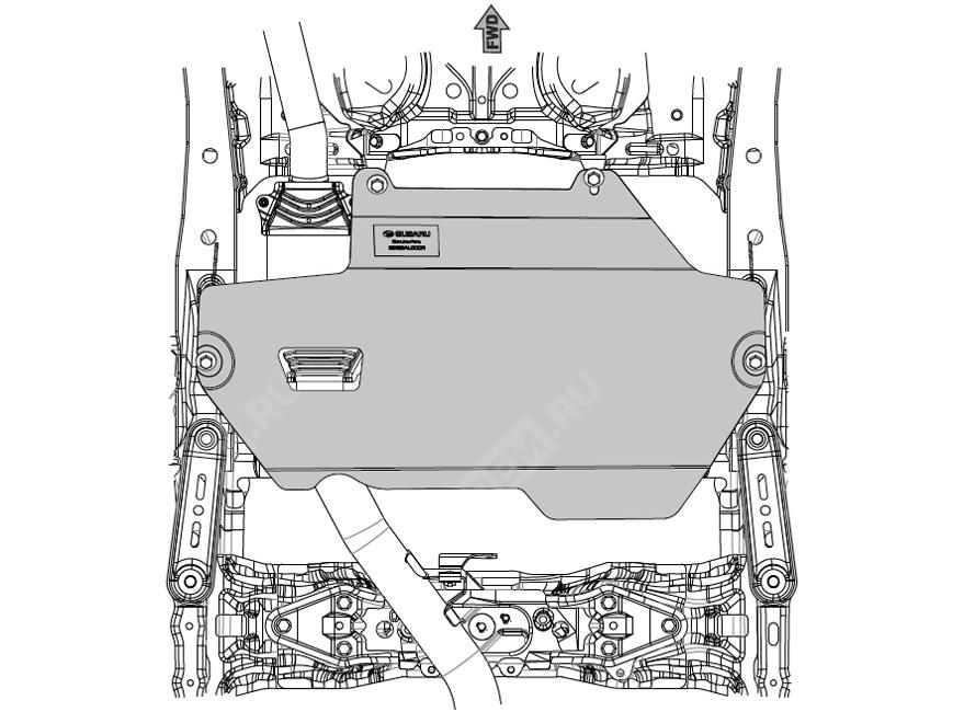  E515EAL300R  защита трансмиссии стальная (только 2,5) (фото 1)