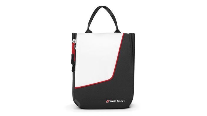  3151600300  дорожный несессер audi sport wash bag, black/white (фото 1)