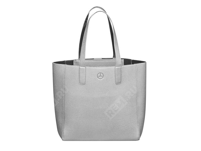  B66953712  сумка для покупок, цвет серебристый / черный (фото 1)