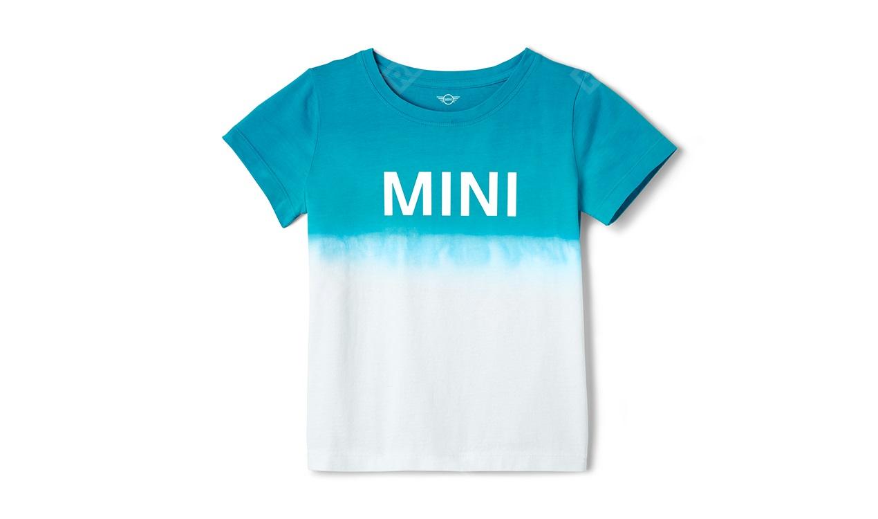  80142445642  детская футболка mini dip-dye, бирюзово-белая, размер 98 (фото 1)