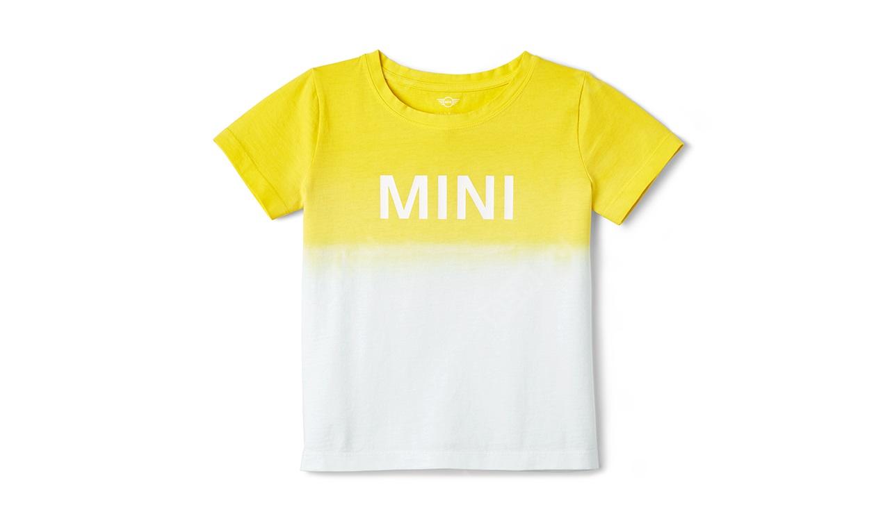  80142445646  детская футболка mini dip-dye, лимонно-белая, размер 98 (фото 1)