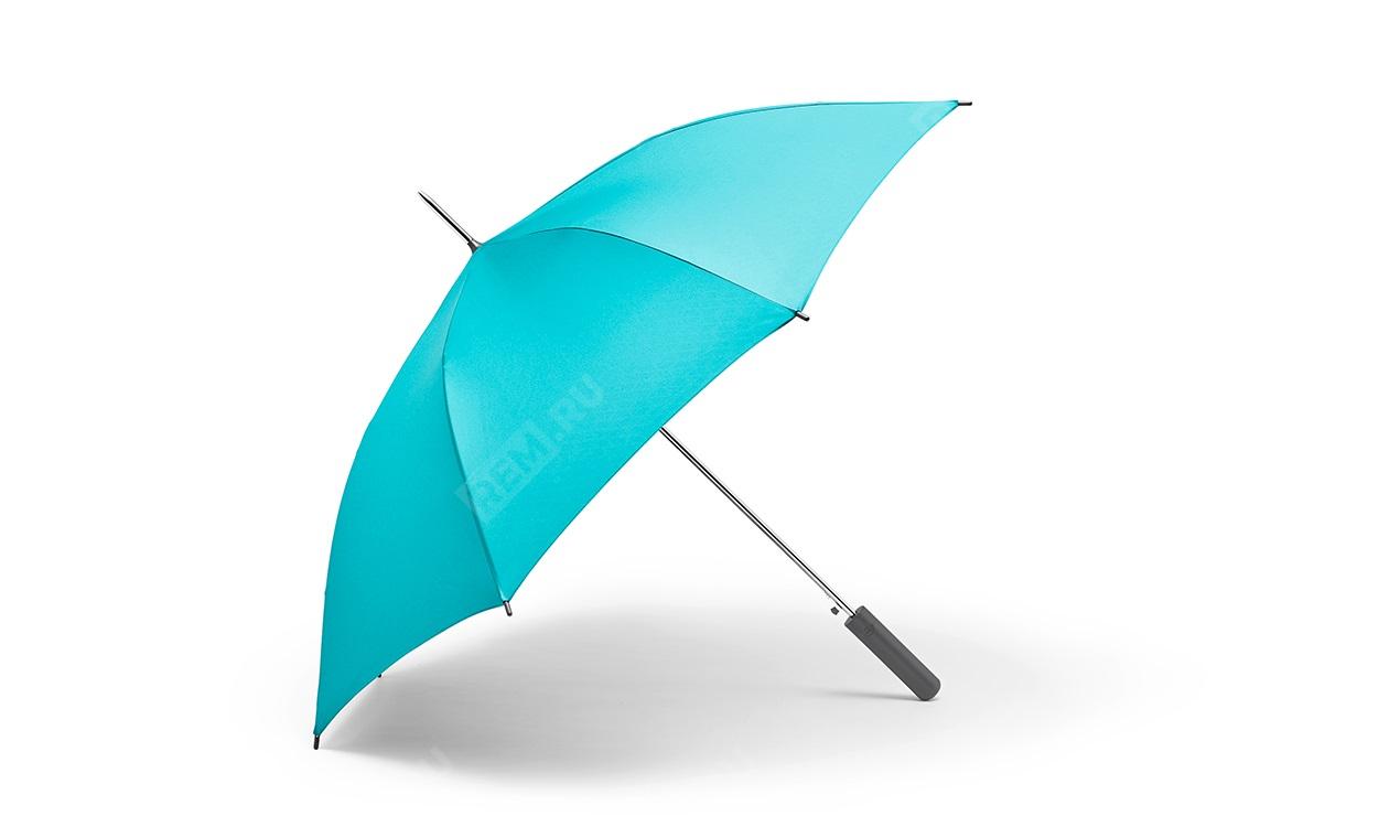  80232445723  зонт-трость mini, бирюзовый (фото 1)