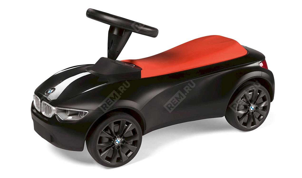  80932413782  детский автомобиль bmw babyracer lll, черный/оранжевый (фото 1)