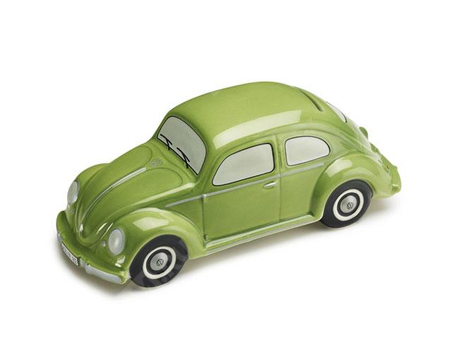  111087709  копилка volkswagen, модель «жук», зеленая (фото 1)