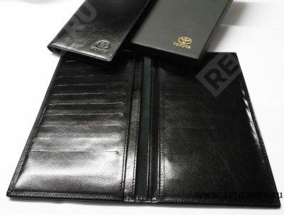  OT1100325T  обложка для авто-документов и паспорта toyota, кожа, черн (фото 1)