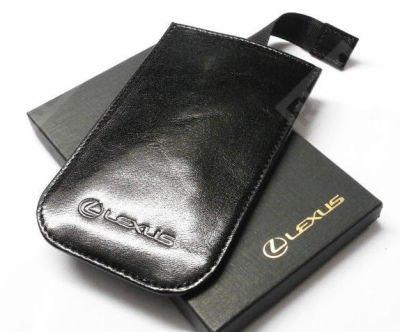  OT1100990L  чехол для iphone 3 и iphone 4 lexus, кожа, черный (фото 1)
