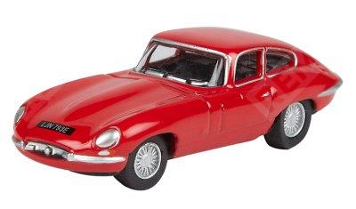  JBDC560RDA  модель автомобиля jaguar e-type, scale model 1:76, carmen red (фото 1)